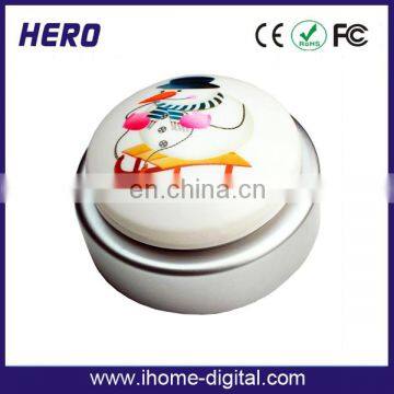 Promotion custom pull string button music push button for promotion