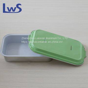 Airline Disposable Food Grade Aluminium Foil Container With lid