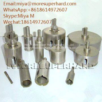 Electroplated Diamond Core Drill Bits for glass, crystal, fiberglass miya@moresuperhard.com