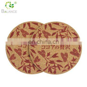 Round Custom Cork Coaster / Wooden Coaster Blank Ceramic Coaster With Cork Back photo-4