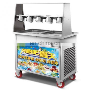 quick-freezing fry ice cream machine frozen yogurt rolls  machine