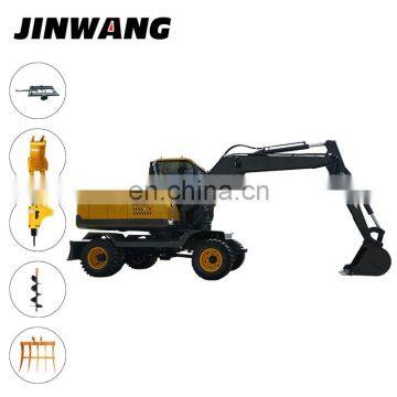 Japanese Used Multifunction Mini Digger Wheel Excavator for Sale photo-2