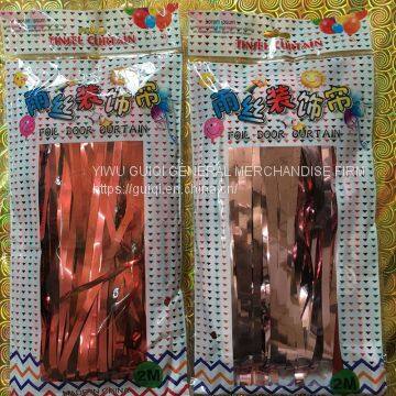 silver foil door curtain 1m*2m birthday party decoration wedding stage stock fast delivery