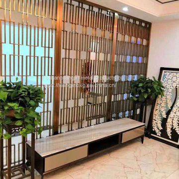 JYFQ0172 304 morden stainless steel screen partition for hotel decoration project