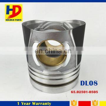 DL08 Engine 65.02501-0505 Piston For Doosan Daewoo Parts