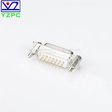 D-SUB DP 15Pin Connector Female Two Row Welded Plate Riveting Harpoon 6.0 The Lock10.0 Screw photo-2