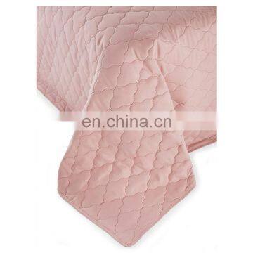 Дешевый оптовый розовый полиэфирный тканый простой пуховик-кроваток photo-5