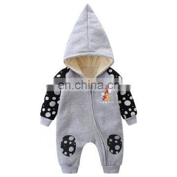 RTS  Cartoon romper baby unisex jumpsuit for winter and autumn baby hoodies