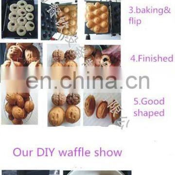 Mini Waffle Maker Electric Walnut Cake Making Machine Cake Baking Machine