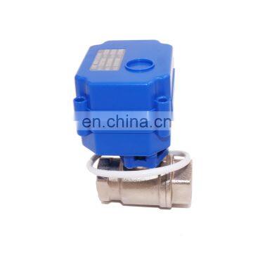 mini 2 way stainless Steel 304 servo control valve for water equipment DN15 DN20 DN25 DN32 for