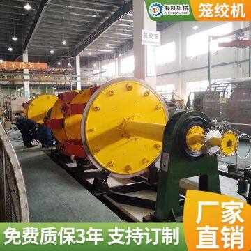 Cage stranding machine with mechanical linkage control