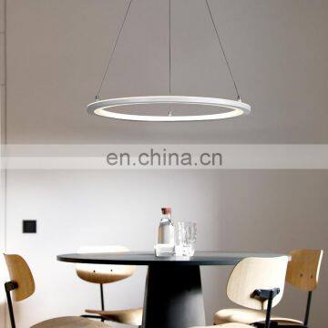 Simple style dining room lamp circular ring Nordic new home living room bedroom dining table modern lamps