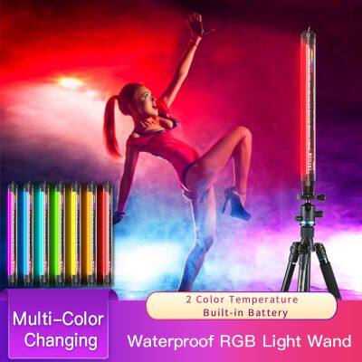 LUXCEO P7RGB RGBW Light Wand 1000LM Handheld LED Video Light Tube IP68 Waterproof With 3000-5750K Full Color Dimmable Photography Light,12 Lighting Mode,CRI≥95,Built-in 10400mAh Rechargable Battery photo-3