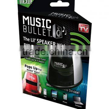 Music Bullet Mini Portable Speaker with Gigantic Sound & Kickin Bass