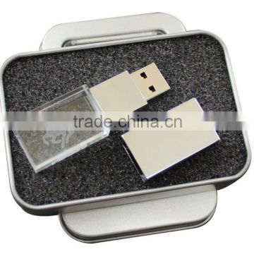 crystal flash drive Style and Stock Products Status mini Crystal USB pendrive