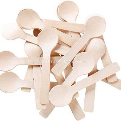 Biodegradable Compostable Wooden Spoons Party Supplies for Any Graduation Luau, Fiesta, Tea Party, Craft Supplies for Kids and Adults photo-3