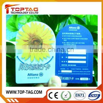 Iregular Cute Animal Shape Pvc Plastic / Paper Card With Hole Punching photo-2