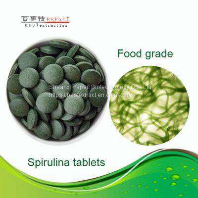 Food grade spirulina tablets