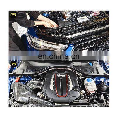 Quality Assurance High Strength Hood Trim Air Inlet Light Weight Carbon Fiber Cold Air Engine Intake For AUDI S6 RS6 S7 RS7