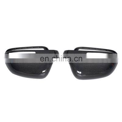 Full Replacement Carbon Fiber Mirror Cap for Audi A4 B8 S4 RS4 08-10