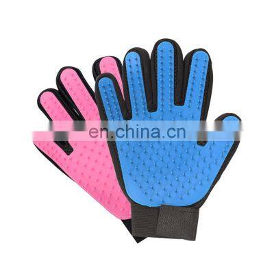2 in 1 5 Finger Design Pet Grooming Supplies Gloves Pet Grooming Gloves photo-2