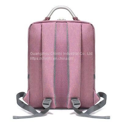 New Fashion Leisure Business Pink Backpack Lightweight Simple Style Travel Backpack Large Capacity Laptop Bag CLG18-201 photo-3