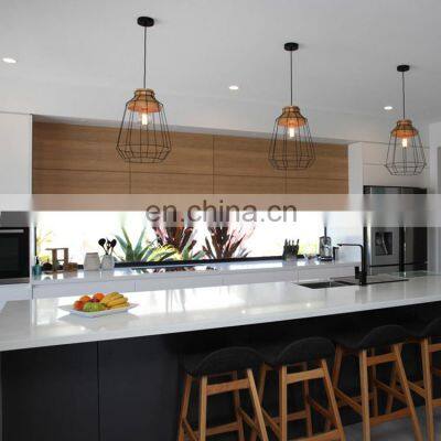 China Gold Factory Supply Lacquer Kitchen Cupboard Kitchen Cabinet Kitchen Furniture Set