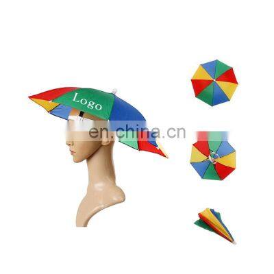 High Quality Funny Rainbow Umbrella Hats for Sale