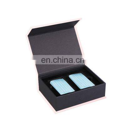 Luxury surgical face mask per present gift packing box KN95 with medical facemask black gift set paper box