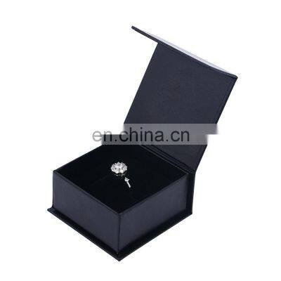 Custom   Logo Wholesale Black Color Paper pendant Box Jewelry Box