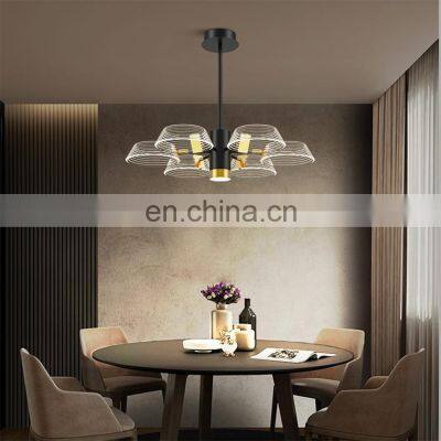 Factory Direct Acrylic Fashion Living Room Bedroom Decoration LED Indoor Modern Pendant Lamp photo-5