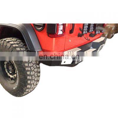 Black steel rear bumper without light for jeep wrangler JL