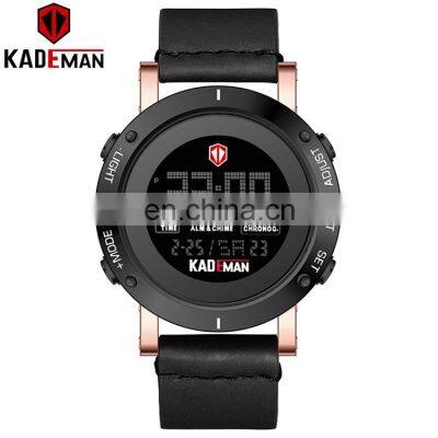 KADEMAN K010 affordable watches for men oem logo led luminous chrono functional mens sports digital watches