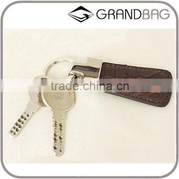 high quality real crocodile skin leather key chain key holder key ring