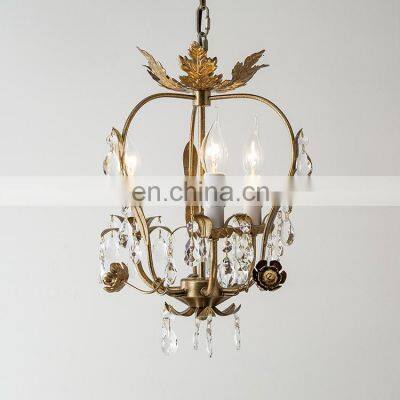 Country Style Simulation Flower Candle Chandelier With White Ceramic Roses and Metal Leaves photo-3