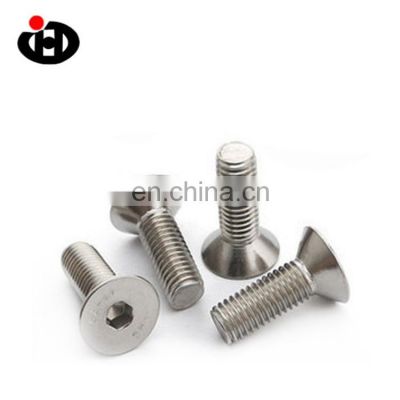 Hot Sale Jinghong DIN7991 Stainless Steel Hex Socket  Flat head Countersunk Bolt