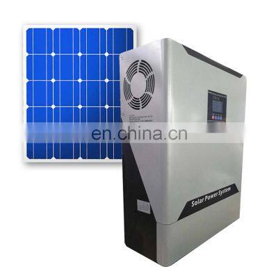 mobile flexible 5kw grid tied hybrid solar energy system solar kit on grid portable with acid battery for small home