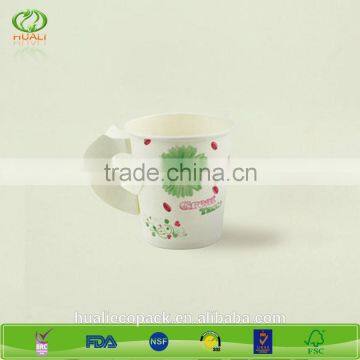 24oz paper novelty eco-friendly hot drink paper cups with handle