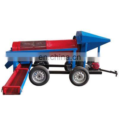 Mobile alluvial gold trommel screener machine  for sale