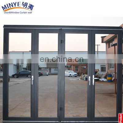 Cheap house aluminum patio sliding glass fold door