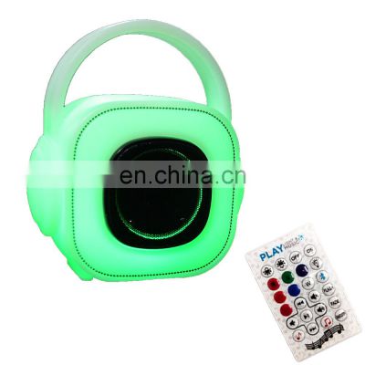 speaker cooler lantern portable PE plastic TWS function hot sale led light speaker