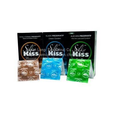 Kondom Natural Spike Classic With Ce Certificate Vegan Non Latex For Life Lubricated Male 185*52mm Orange Flavor Condom photo-2