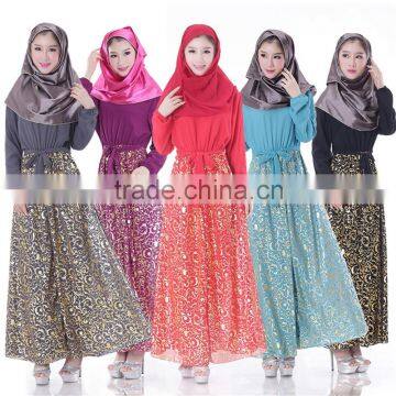 Spring Fashion Dress Long Sleeve Casual Dress Sex Maxi Dress