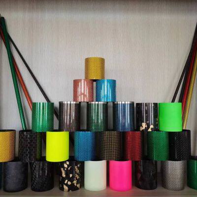 Colorful Carbon Fiber Tubing Large Diameter Colorful Carbon Tubes Made in China