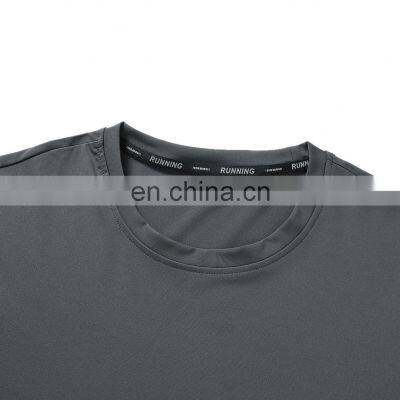 2023 New Quick Dry Fitness Athletic Long Sleeve Sport T Shirt Custom Breathable Jogger Workout Gym Top Activewear For Men photo-5