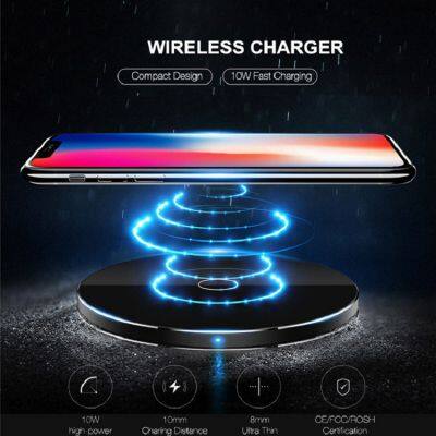Best Sell Intelligent Match 10W 15W Fast Wireless Charger With Light Compatible With All Smart Mobile Phones photo-5