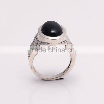BLACK ONYX RING ,925 Sterling Silver Jewelry Wholesale,WHOLESALE SILVER JEWELRY,SILVER EXPORTER,SILVER JEWELRY FROM INDIA photo-3