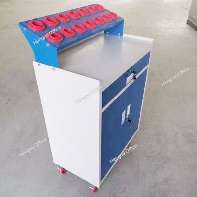Industrial Tool Cart with Aluminum Handles & 360° Wheels for Factory Use