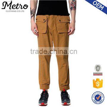 Custom Stylish Bone Brown Loose Fit Winter Cargo Jogger