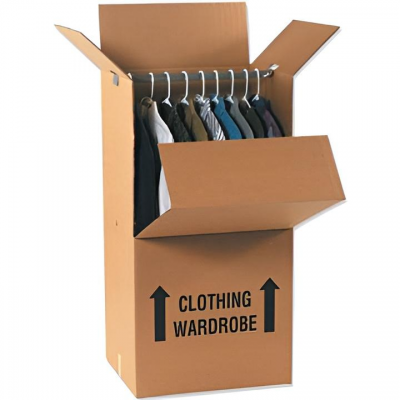 High Quality Double Wall Hard Duty Wardrobe Paper Packing Box for Moving